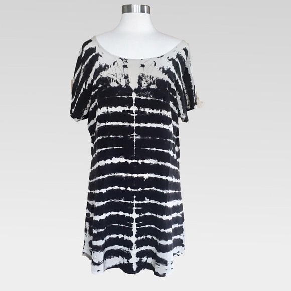 Gypsy 05 Black Scoop Back Pure 100% Silk Dress - Picture 1 of 6